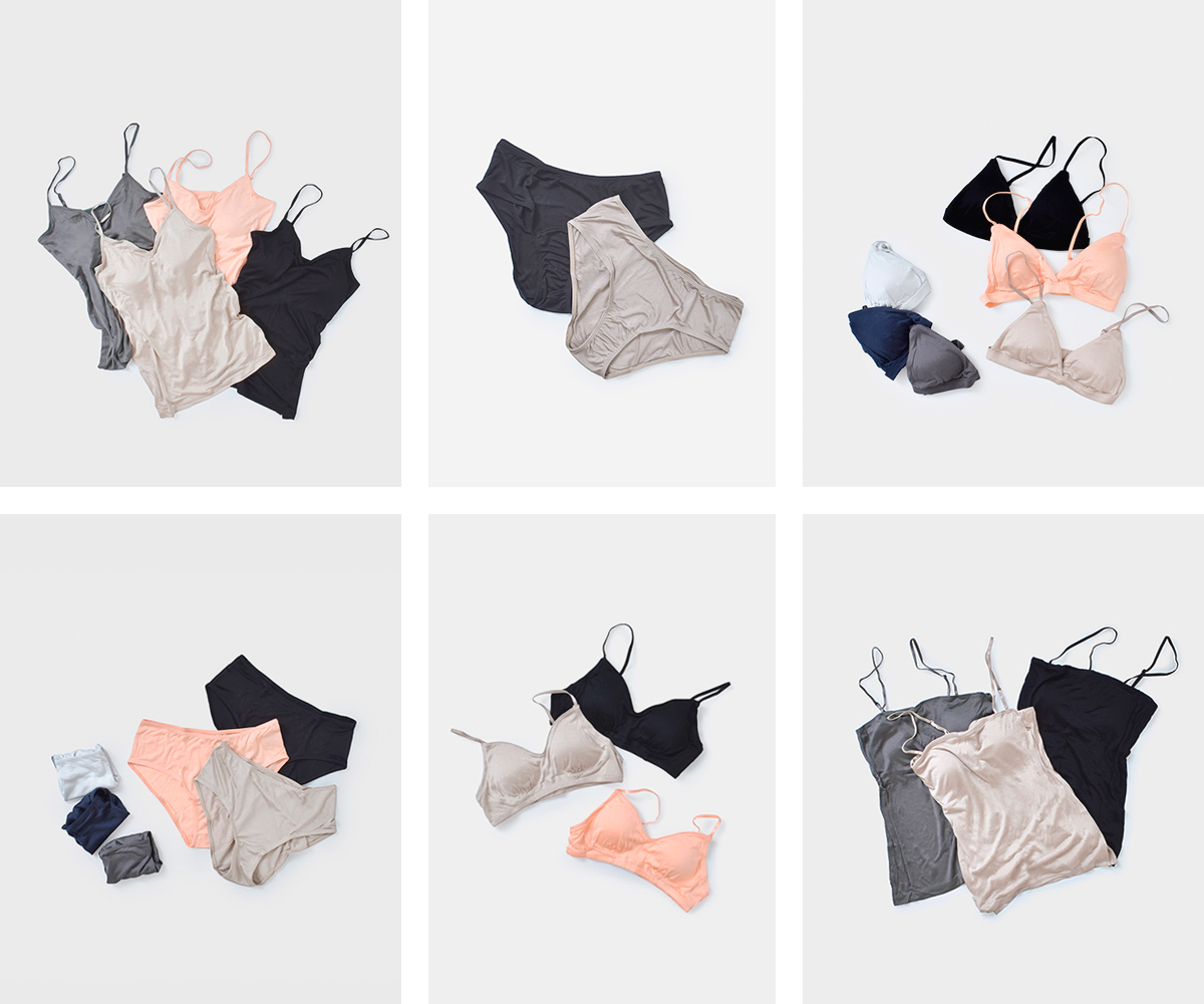 暑い夏も日々心地よく、自然体で過ごせる、COCOONA SKINWEARのシルクインナー