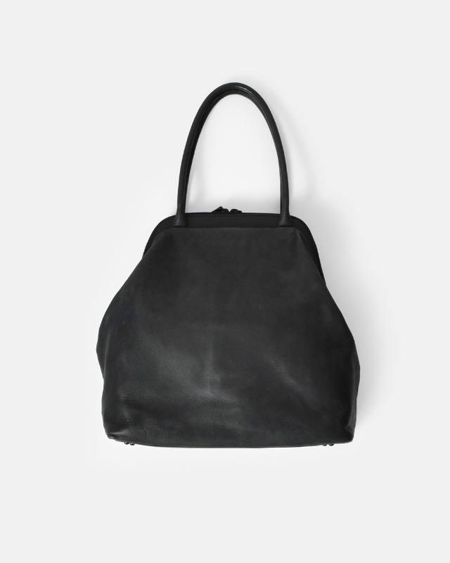 Ense キップレザーがま口トートバッグ