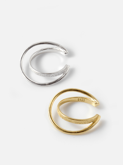 Wライン イヤーカフ リング "w line ear cuff ring" a-cf009-010