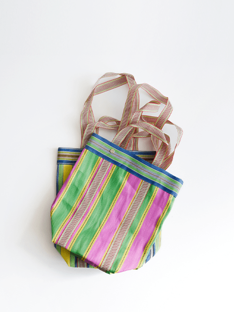 マルチストライプ メッシュ ロング トートバッグ "Multi Stripe Mesh Long Tote Bag" 882041pa3