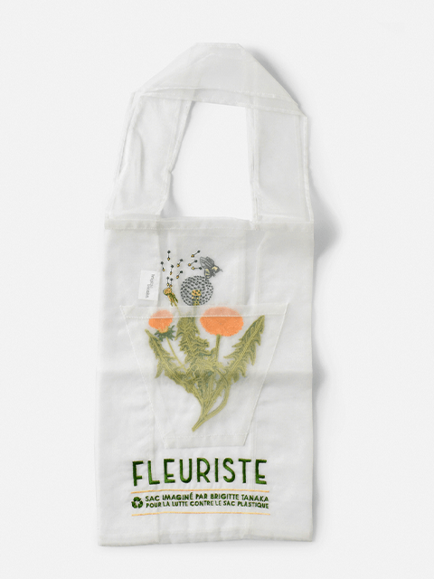 刺繍 トートバッグ "FLEURISTE" bt-mo-fleuriste