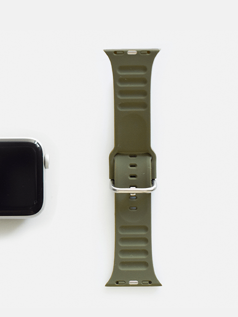 アップルウォッチ for ラバーベルト シルバーバックル スポーツバンド 38mm/40mm/41mm "日のスポーツ" hinosports-band