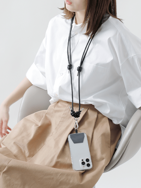 スムースレザー ヘリー フォン ストリング "HERRIE PHONE STRING / STCOW" itti-goods-059-stc