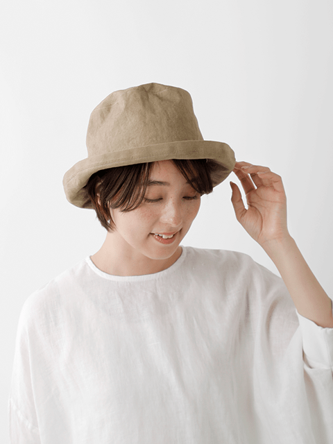 綿麻 ウェザー ソフトハット 00071o