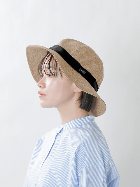 ラフィアライククロス 6パネル ナチュラルハット or-h0281rlp