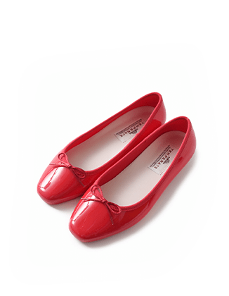 TEMPERATE(テンパレイト)低反発 カップインソール スクエアトゥ レイン バレエシューズ emma-temperate