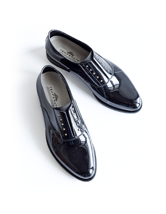 TEMPERATE(テンパレイト)ゴールドスタッズ スリッポン レイン オックスフォードシューズ ombre