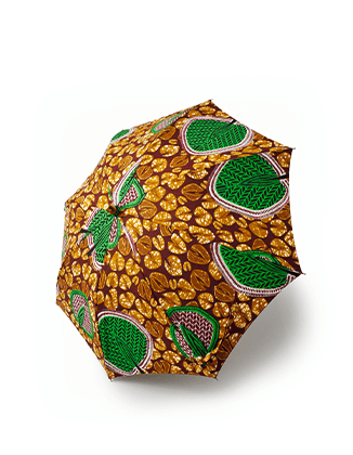 Bon Bon Store(ボンボンストア)UV 撥水 コーティング加工 アフリカンバティック バンブーバングル 長傘 bon-24008