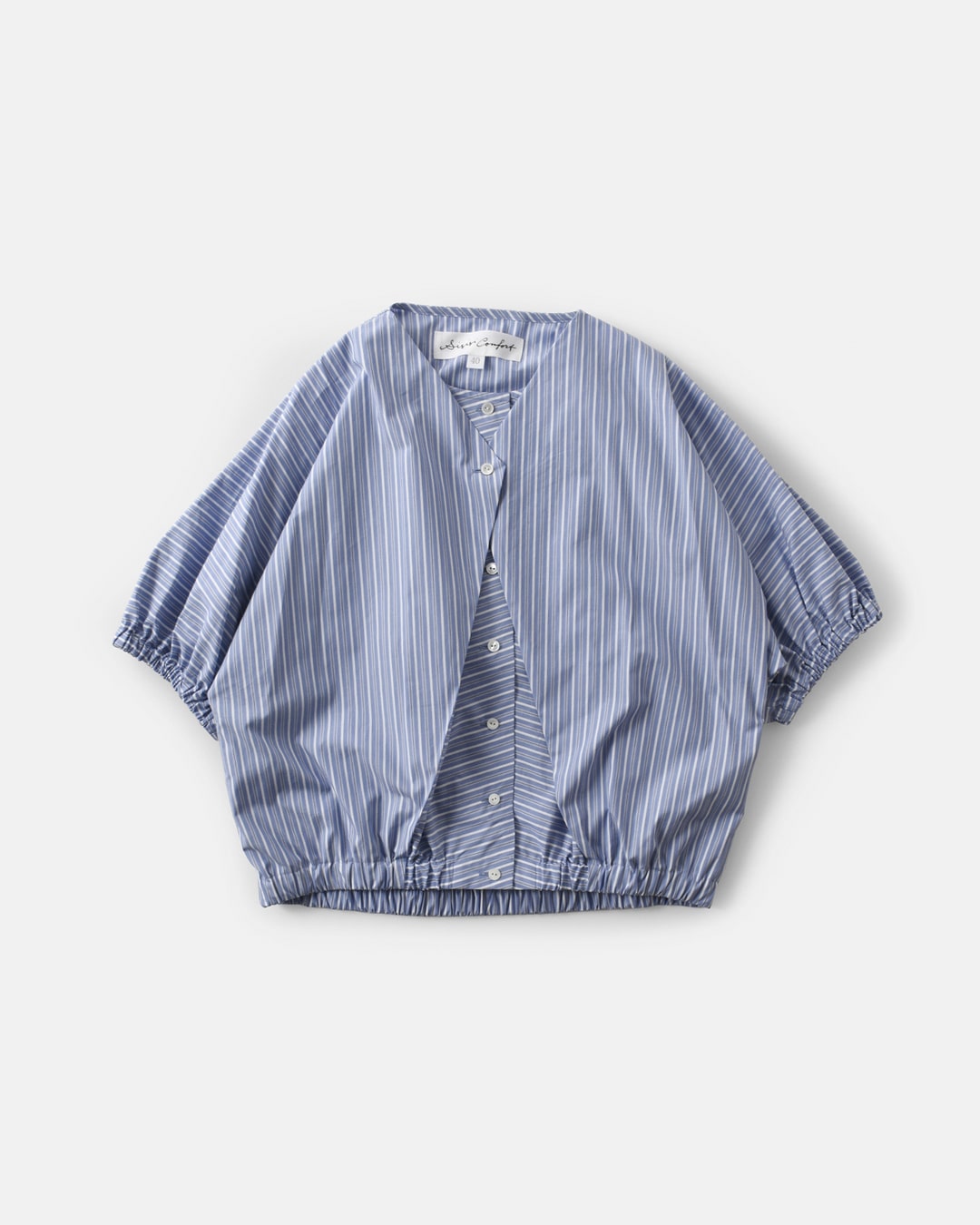 Si-Si-Si(スースースー)コットン レイヤードデザイン バルーン ブラウス “BALLOON BLOUSE” 2024-ss084