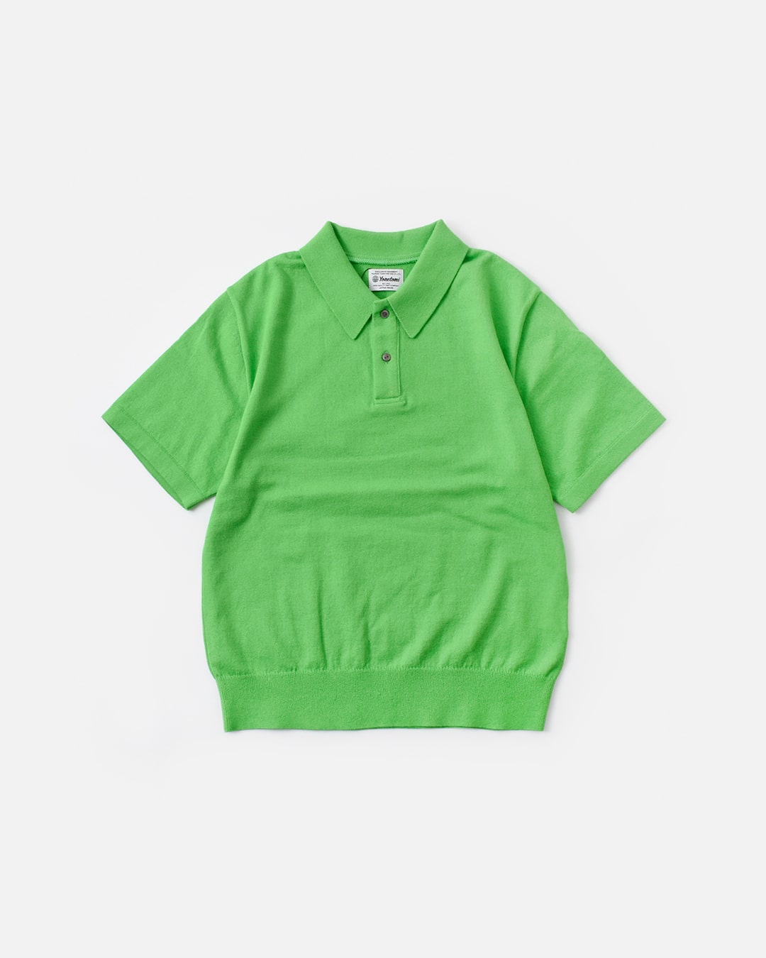 Yonetomi NEW BASIC(ヨネトミ ニューベーシック)ライトウェーブ コットン ニット ポロシャツ 95-242-027