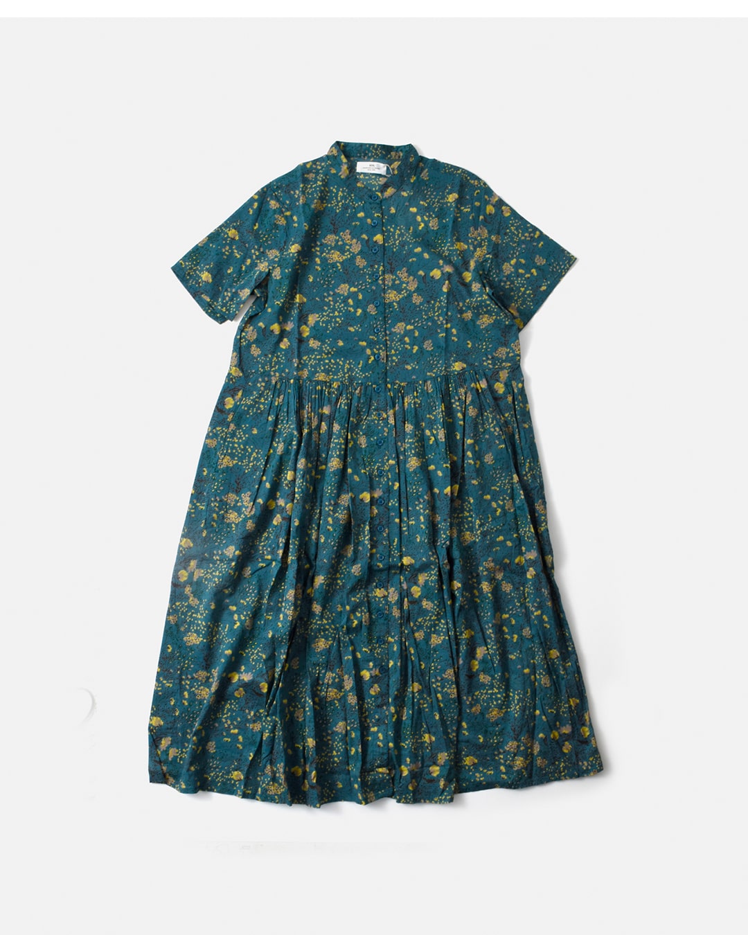 SOIL(ソイル)コットン フラワープリント バンドカラー ドレス nsl23077