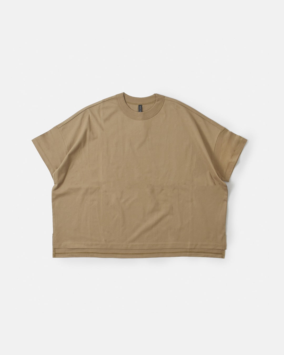 TRAVAIL MANUEL(トラバイユマニュアル)<br>コットン クラシック天竺 スリット Tシャツ 2014-same1