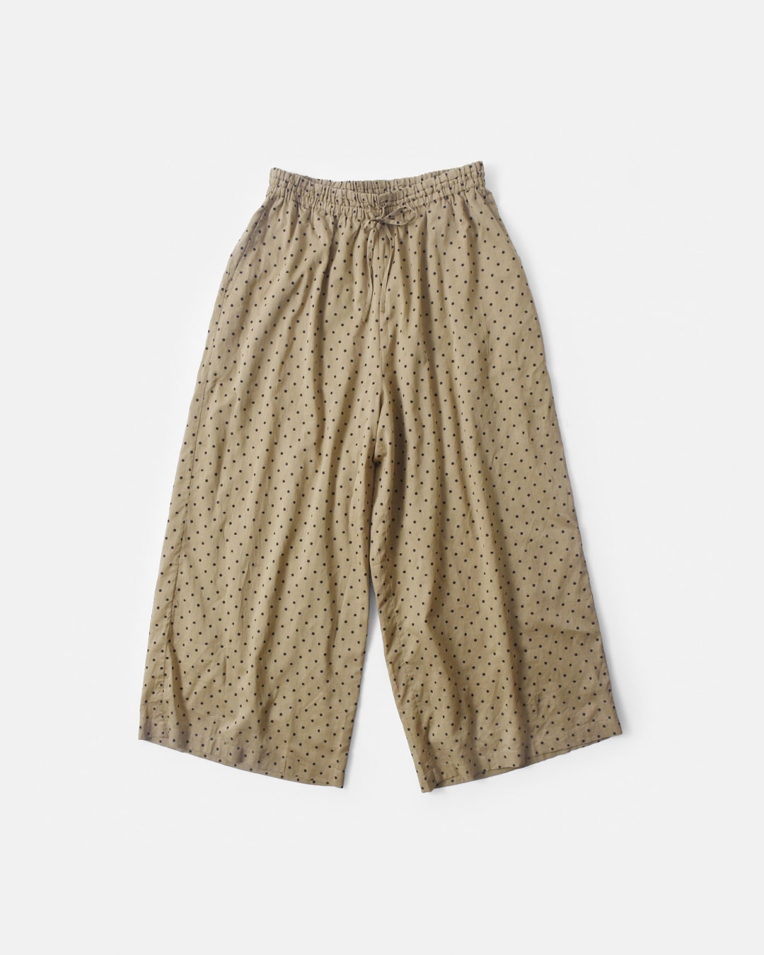 SOIL(ソイル)<br>コットン ボイル ドットプリント ワイド イージーパンツ nsl22016