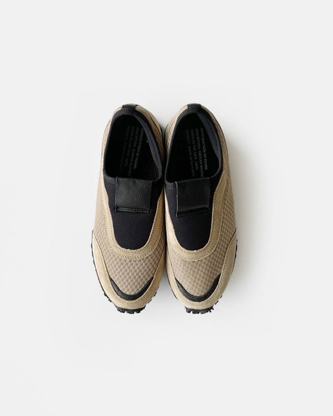 REPRODUCTION OF FOUND(リプロダクションオブファウンド)<br>ミリタリー トレーナー スニーカー “RUSSIAN MILITARY TRAINER” 1540fsl