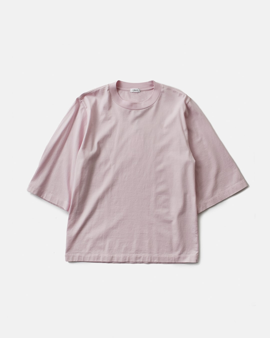 LOEFF(ロエフ)スビンコットン 天竺 5分袖 クルーネック Tシャツ 8817-699-0035-36