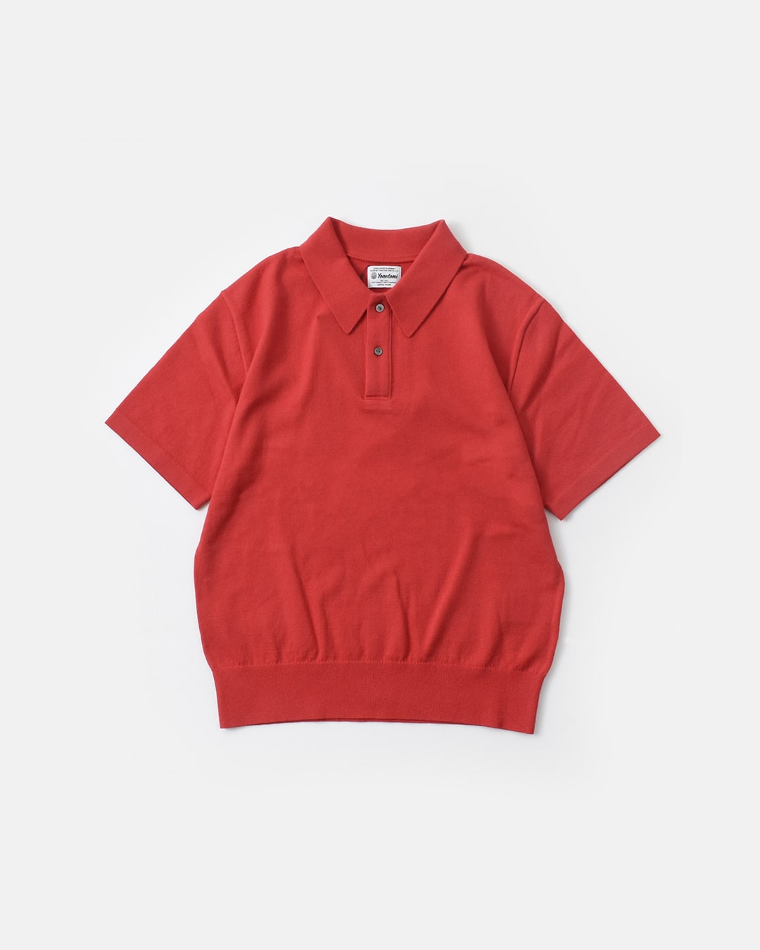 Yonetomi NEW BASIC(ヨネトミ ニューベーシック)ライトウェーブ コットン ニット ポロシャツ 95-242-027