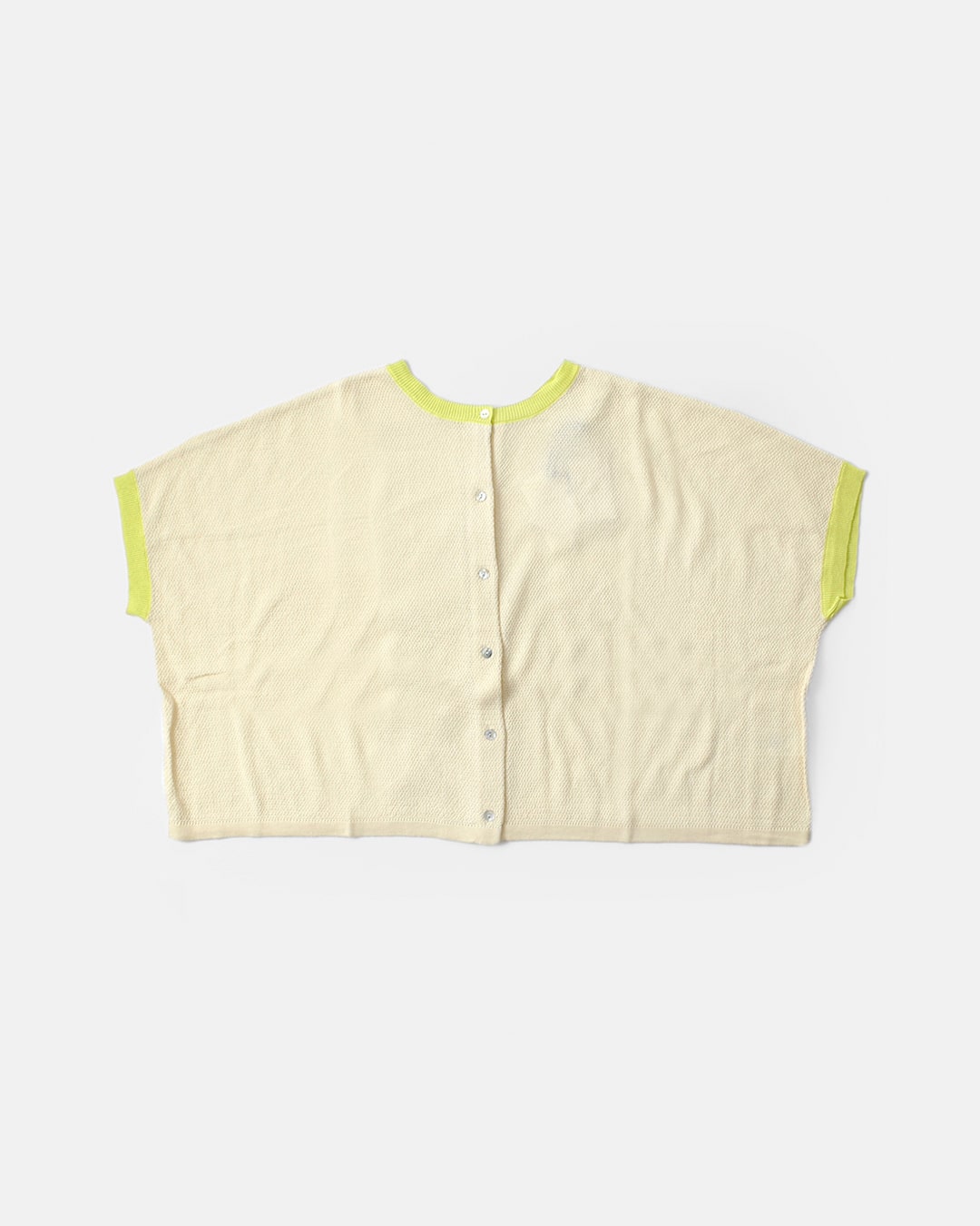 kelen(ケレン)2way バイカラー 鹿の子 ニット カーディガン “SARAH” lkl24sbl2139