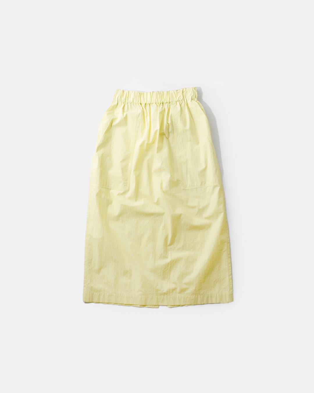 nicholson&nicholson(ニコルソンアンドニコルソン)ウォッシュド コットン スリット Iライン スカート “CHERRY W” cherry-w