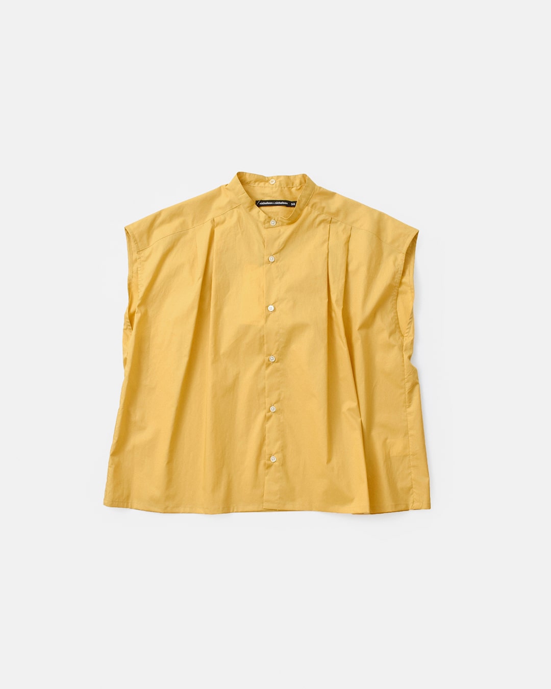 nicholson&nicholson(ニコルソンアンドニコルソン)コットン ポプリン ショートスリーブ ボウタイ ブラウス “SMILE POPLIN” smile-poplin