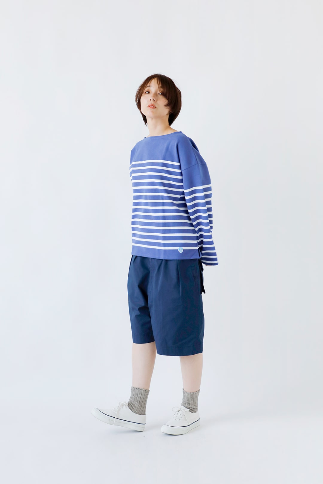 ORCIVAL ワイドボートネックプルオーバー