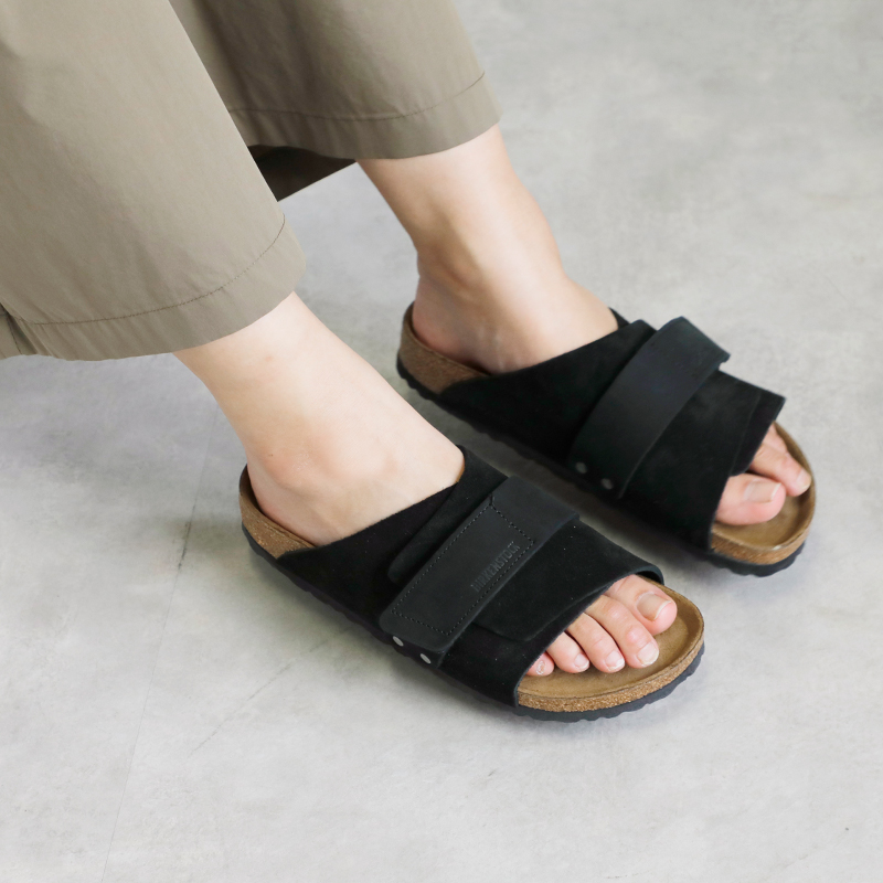 BIRKENSTOCKサンダル ヌバックレザースエードベルトサンダル“KYOTO”