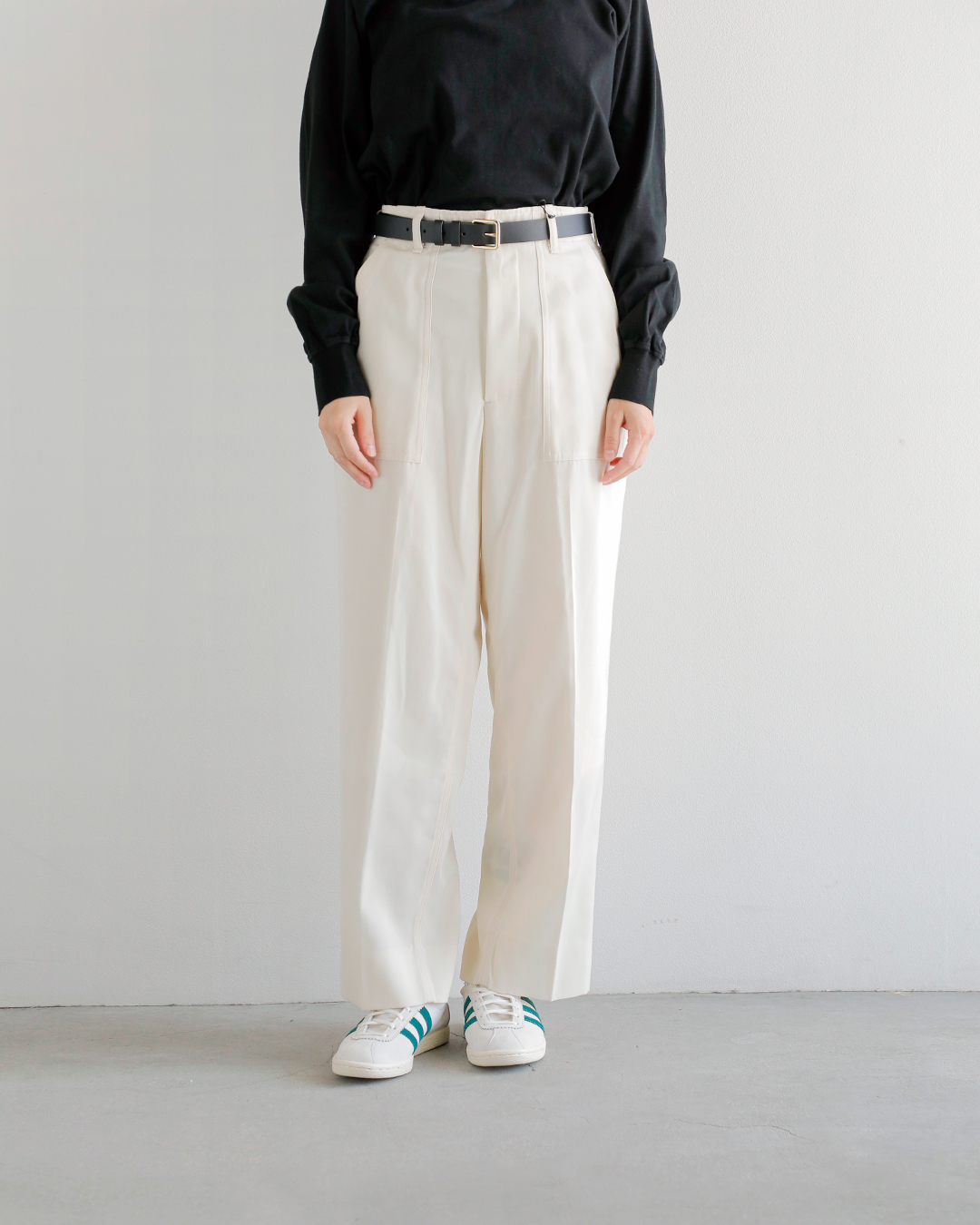 SHINZONE ウールギャバ ベイカーパンツ