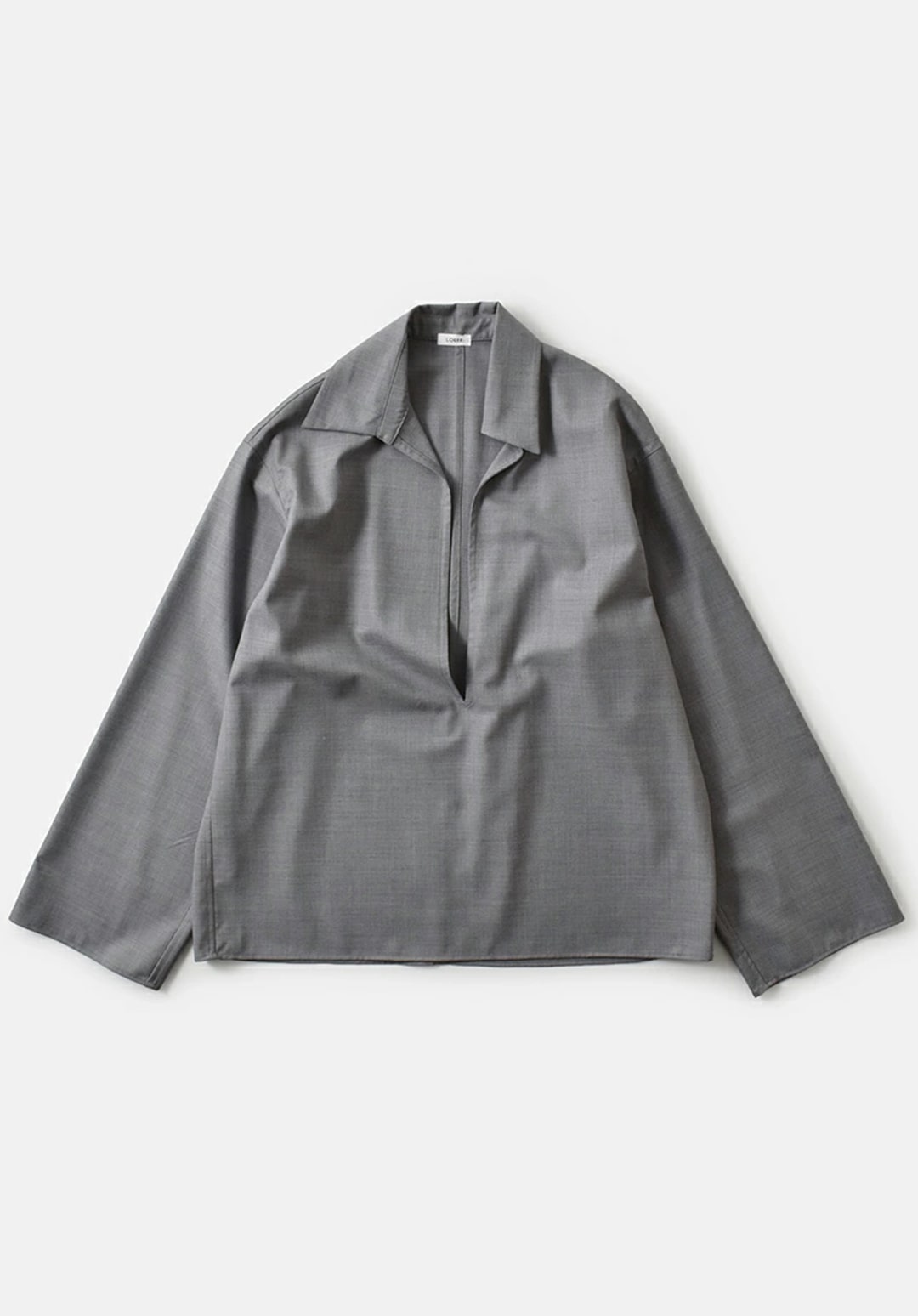 LOEFF ウールトロ スキッパーシャツ