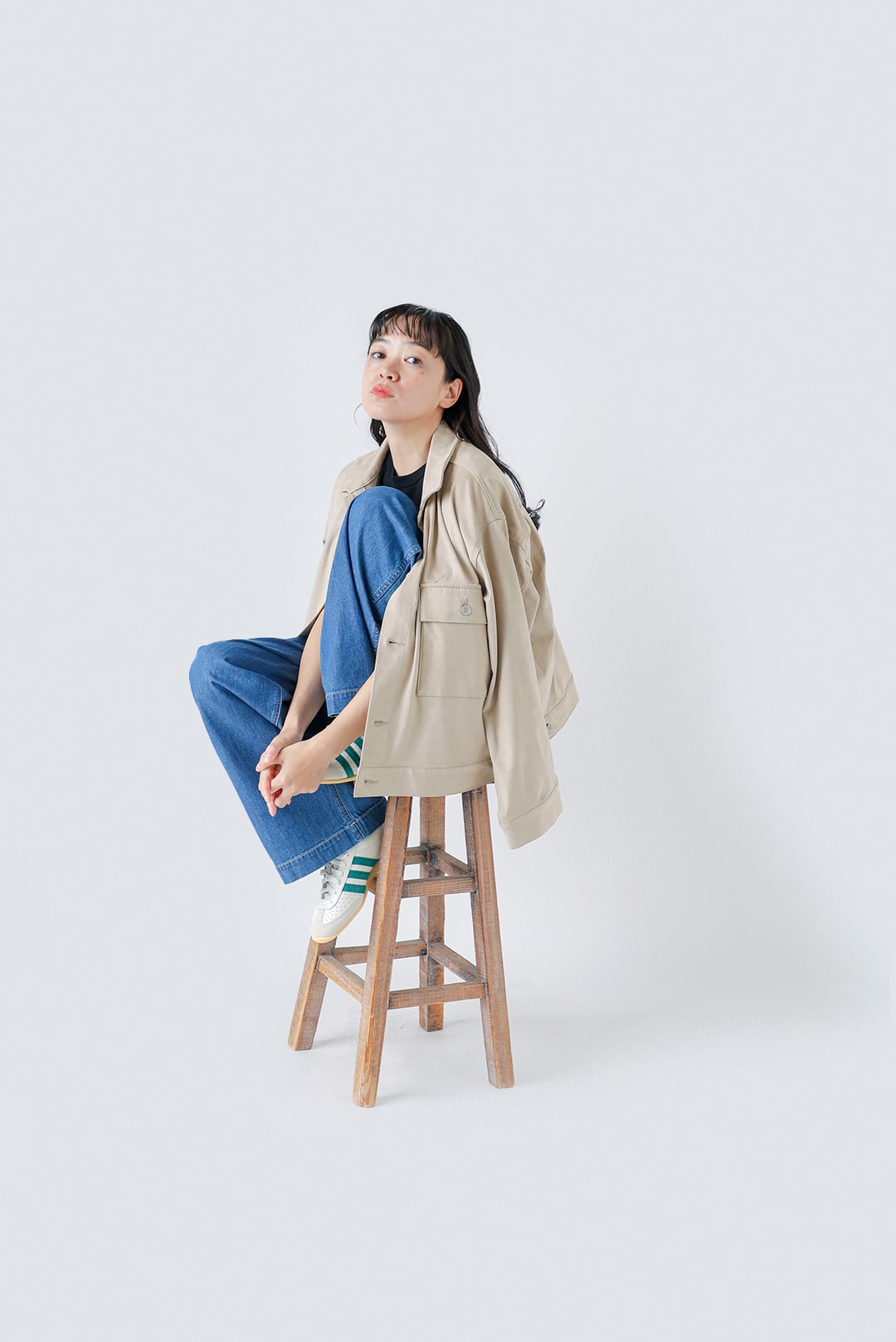 Johnbull ライトデニムイージーデッキパンツ