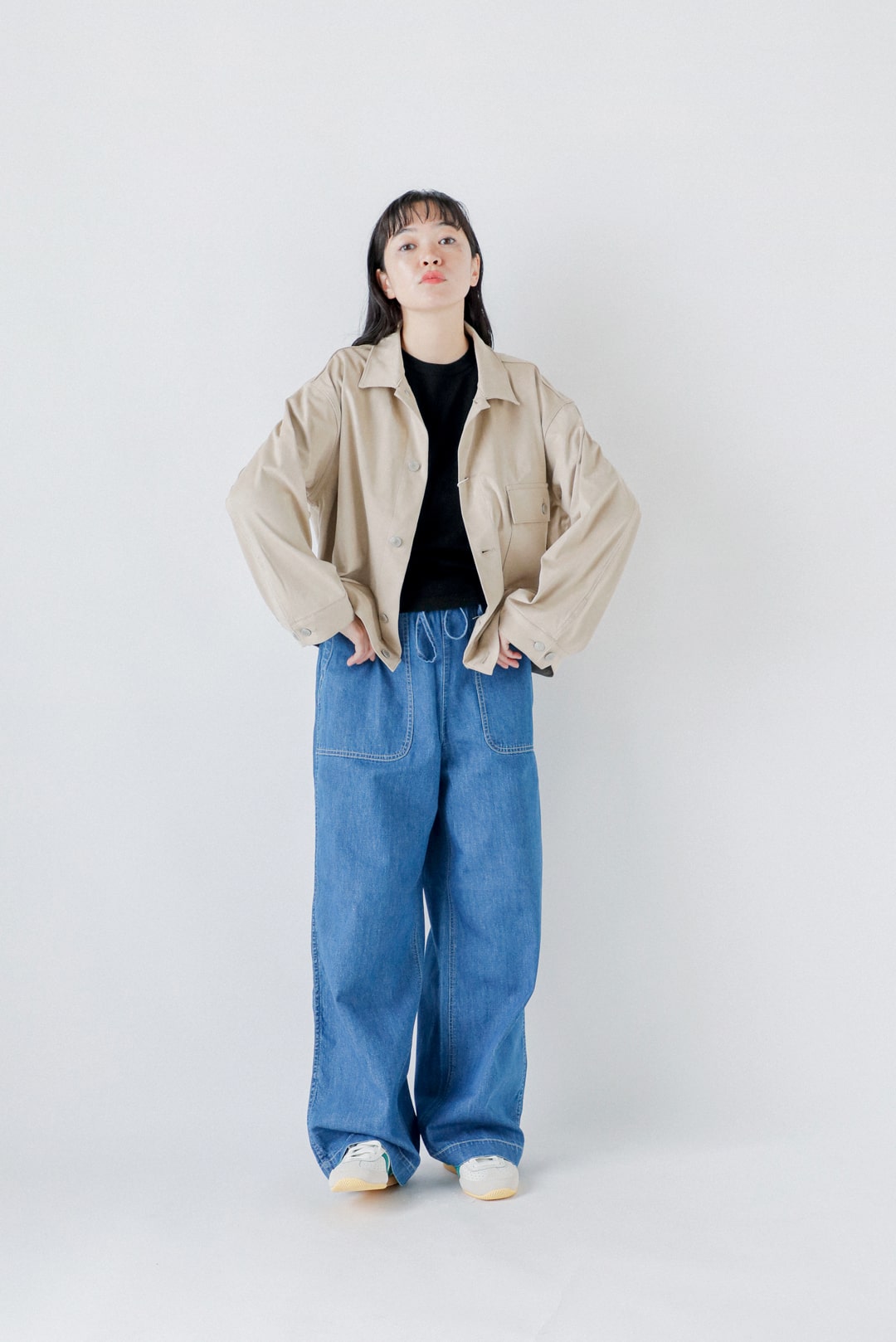 Johnbull ライトデニムイージーデッキパンツ