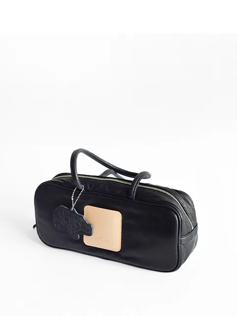 ソフトレザーパファー ミニボストンバッグ