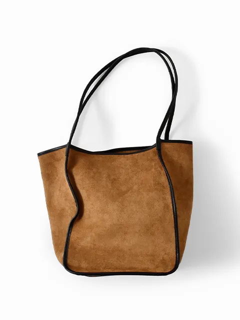 シンセティックスエード トートバッグ