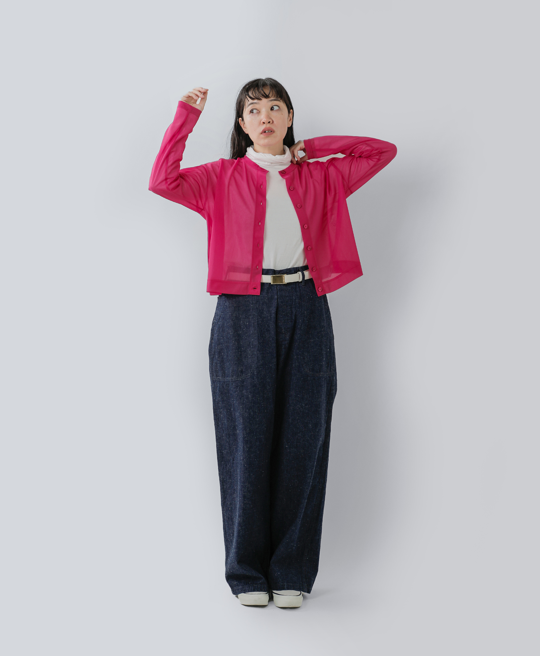 or slowのUSネイビーデニムパンツ