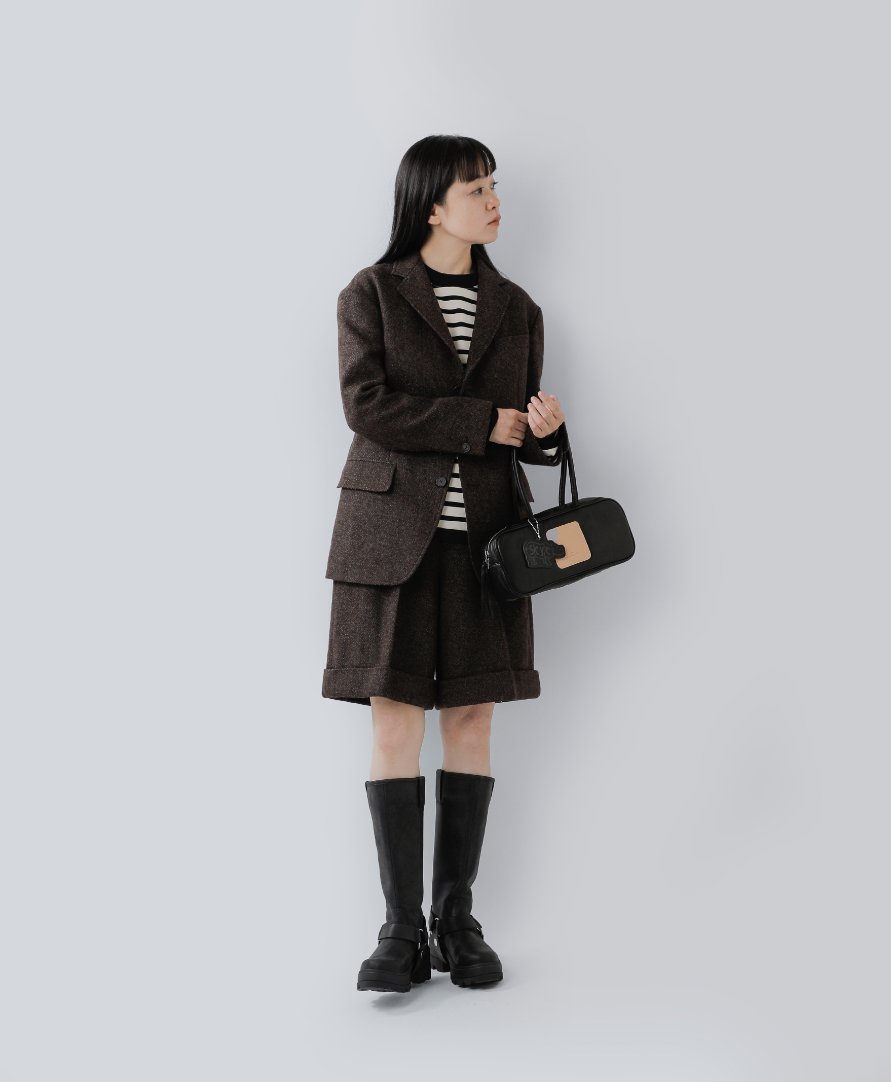 Scyeのツイードショートパンツ