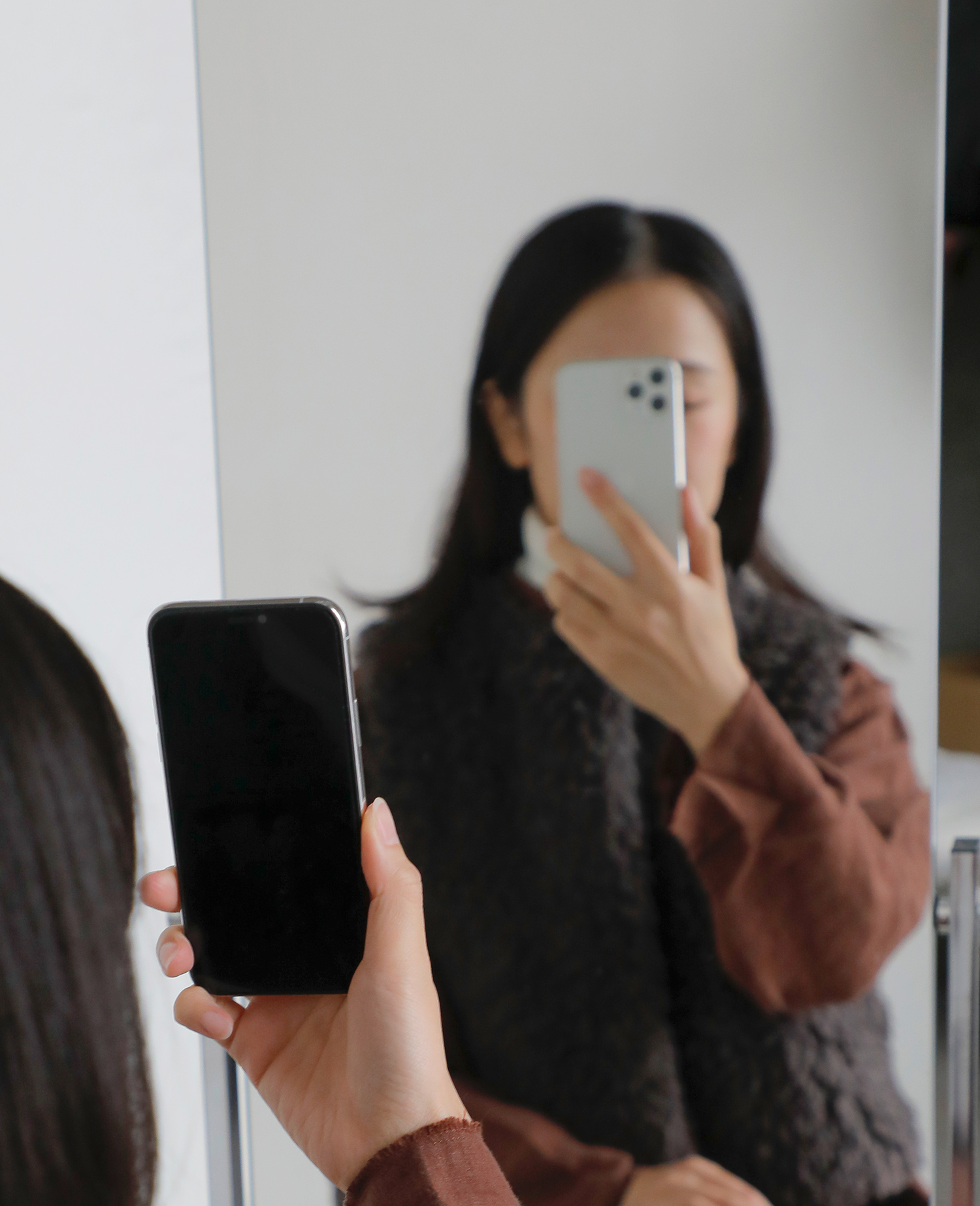 Le Glazikエコファークルーネックジレ