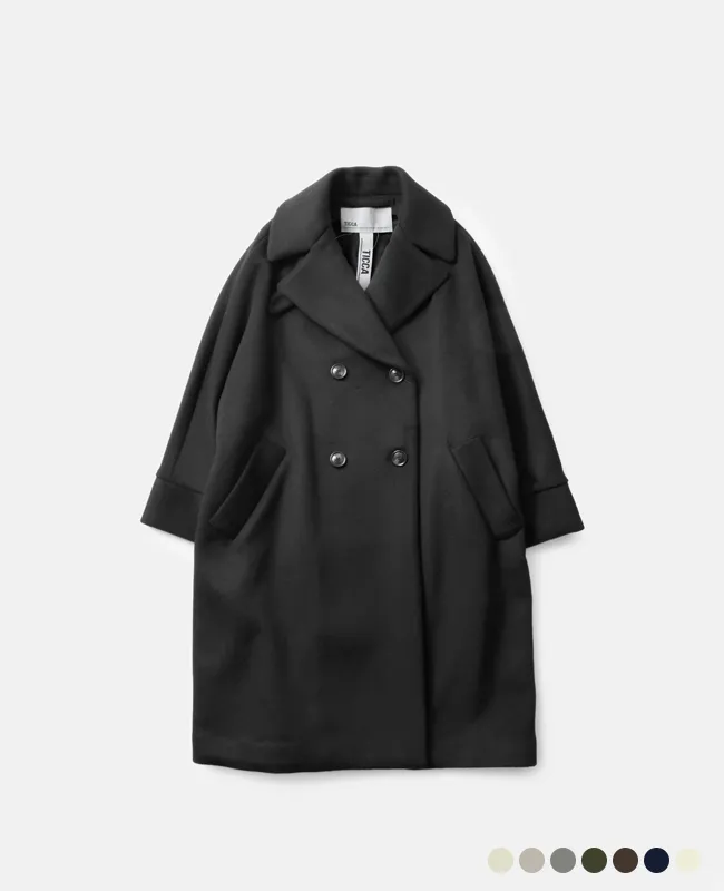 TICCAウール ダブル テント コート