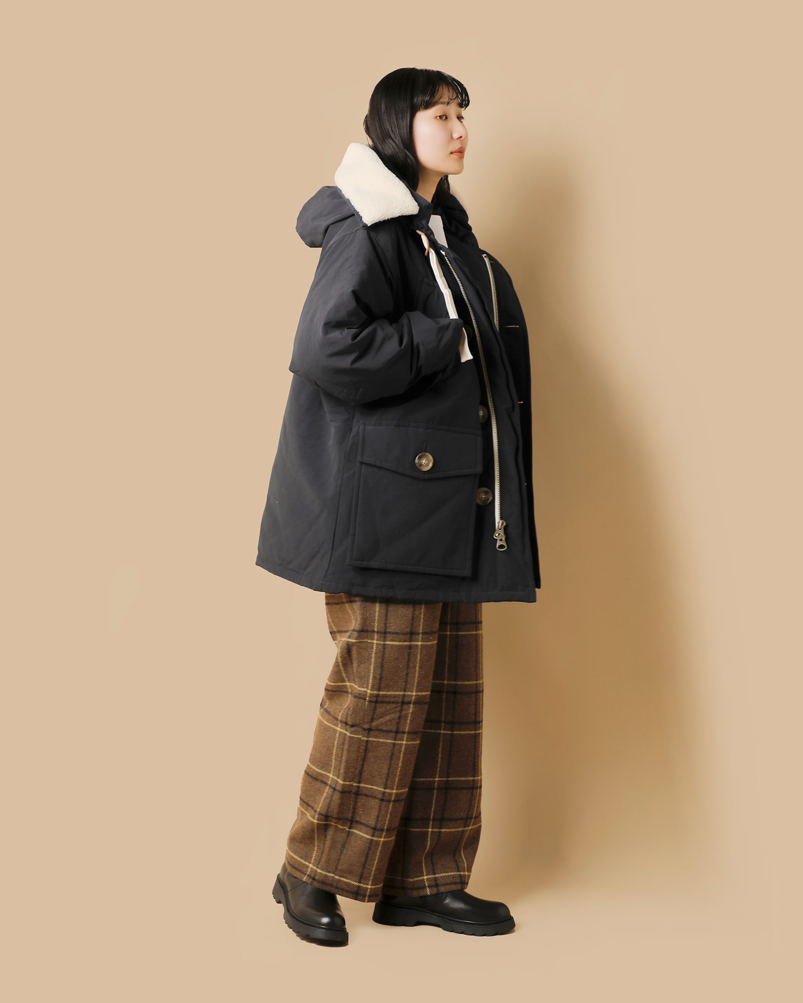 miffewのダウントラウザー4枚目