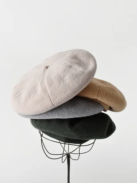 カシミア ベレー帽