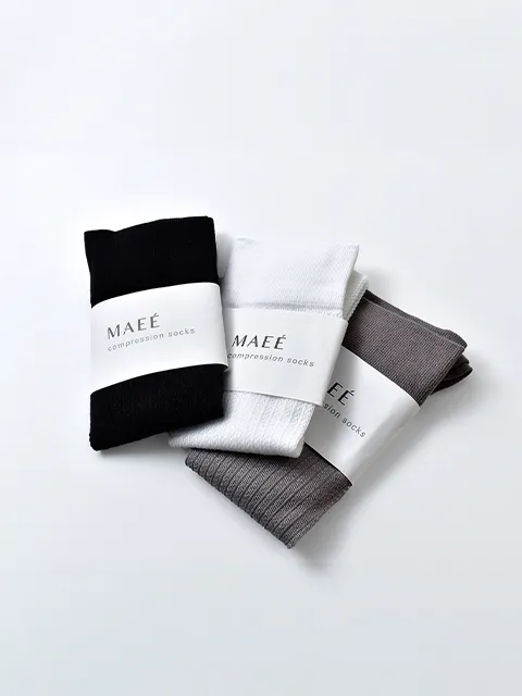 コットン シアー 着圧 ソックス