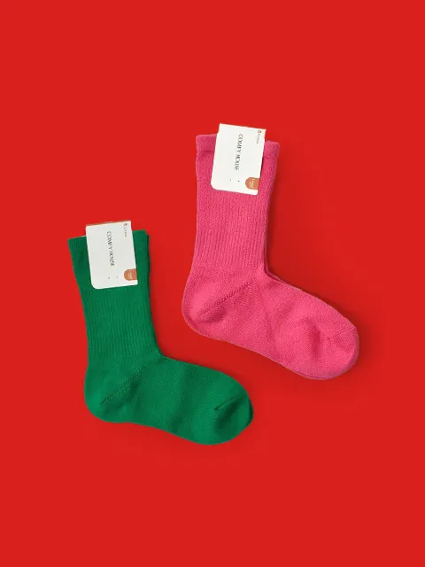 コットン クルー ソックス