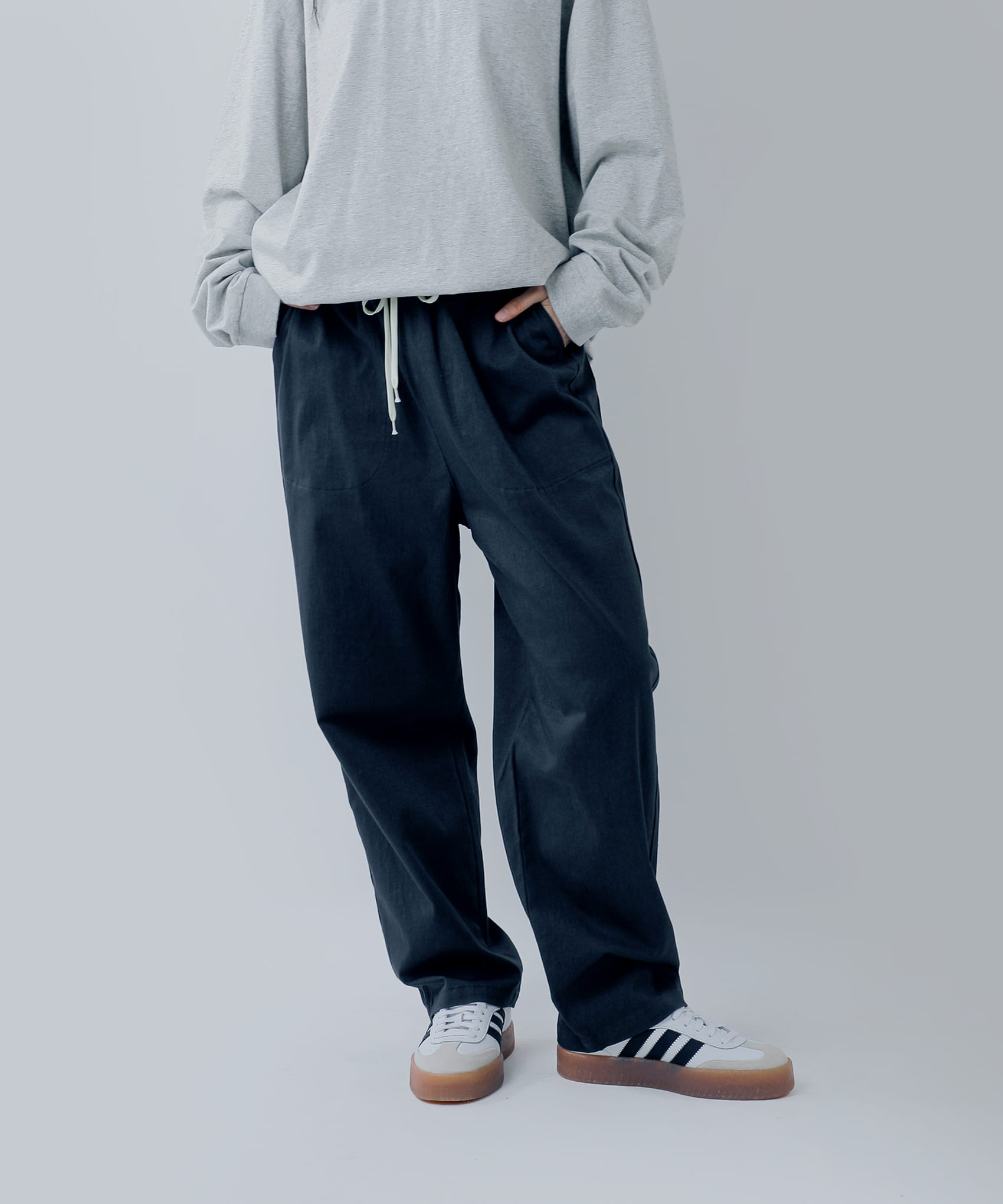 Johnbullコットンリネンイージーパンツ