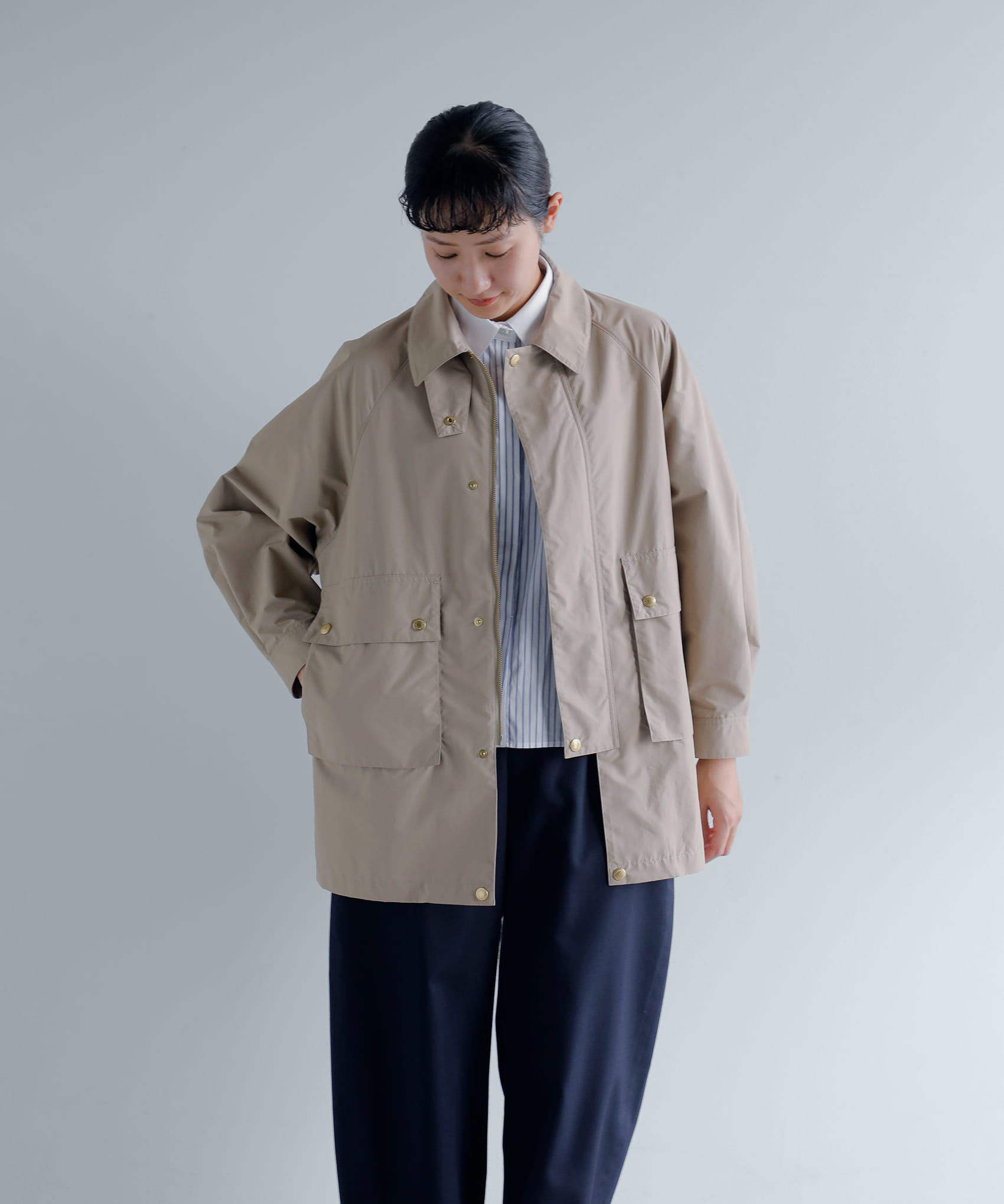 Traditional Weatherwear撥水 ライトウェイトタフタ レングスアレンジ エルトン ジャケット