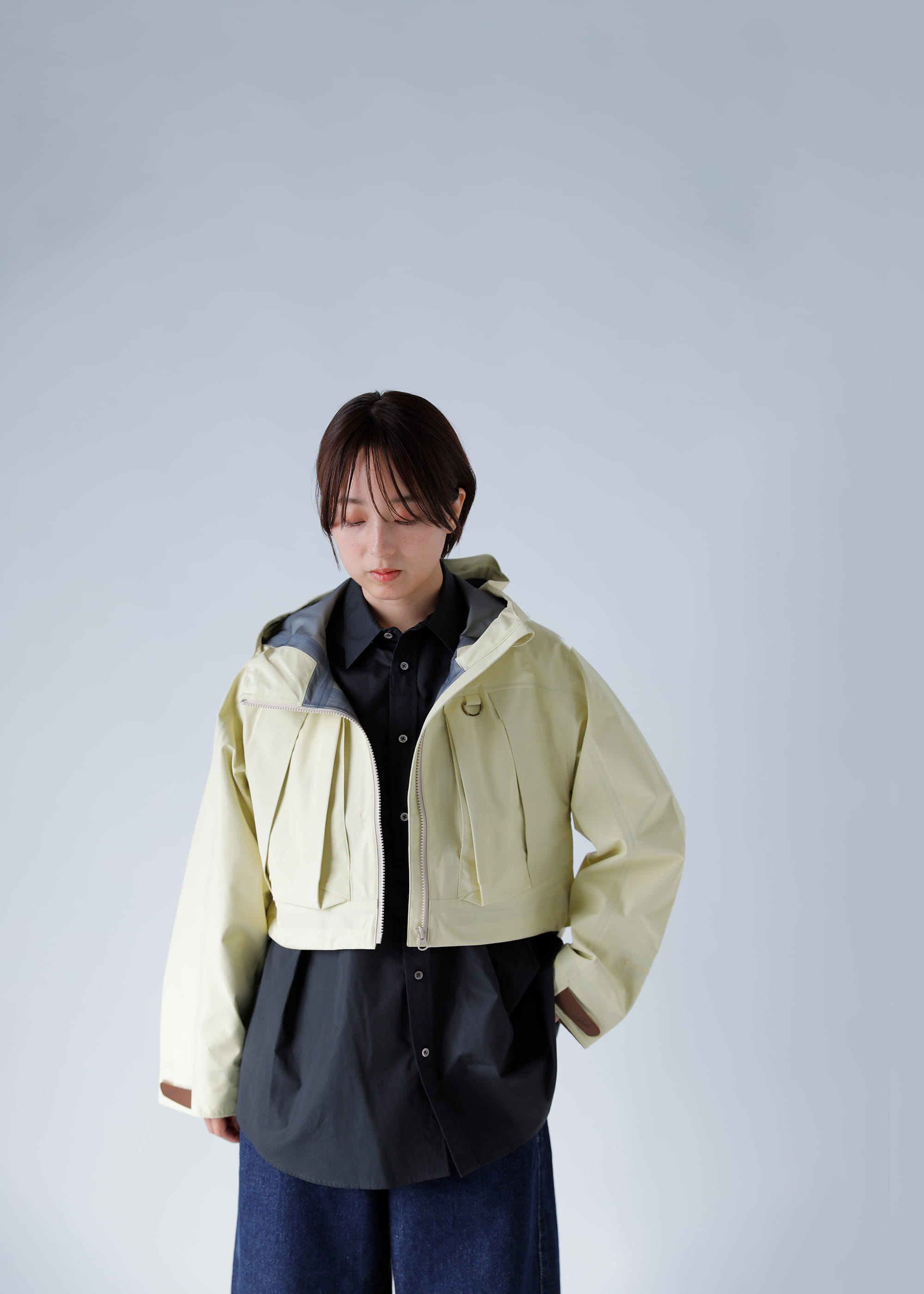 春のショート丈ジャケットコーディネート