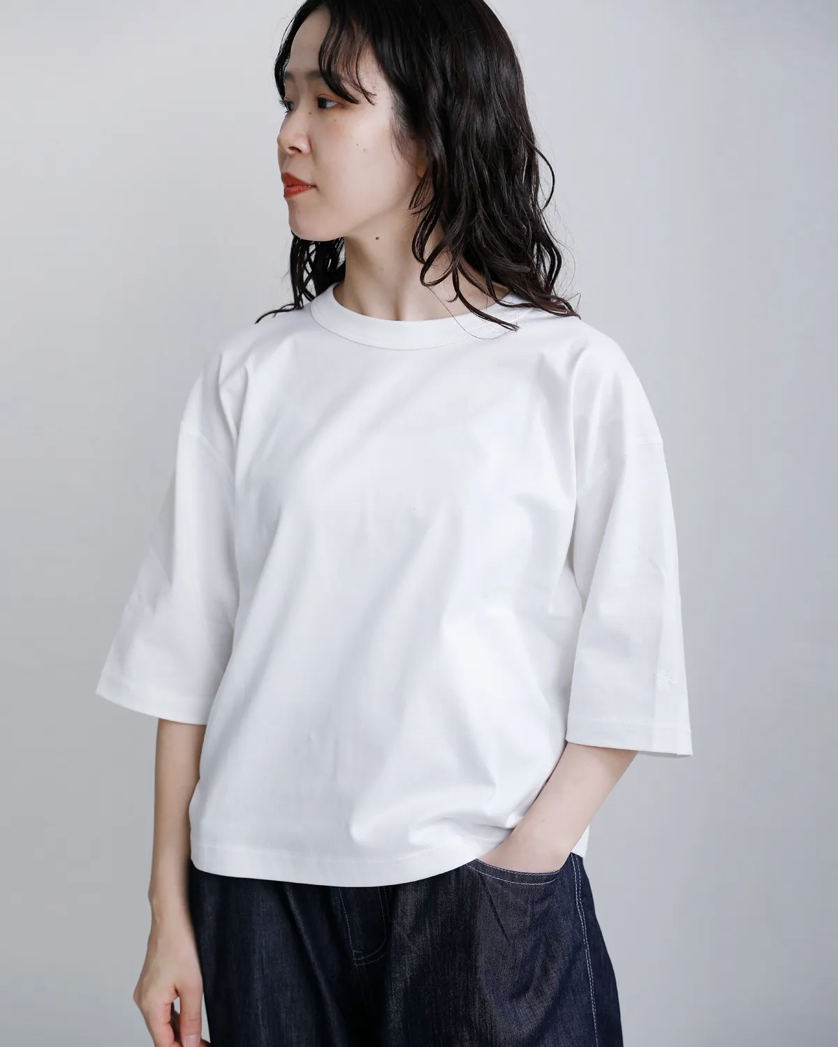 リオプティマムプレーティング天竺ショートシャツ 物撮り画像