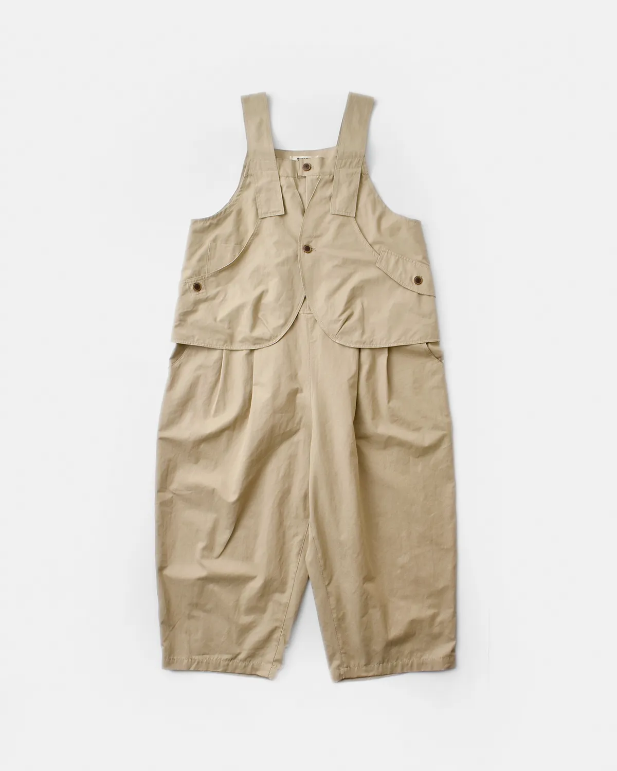 コットンナイロンサロペット 着用画像