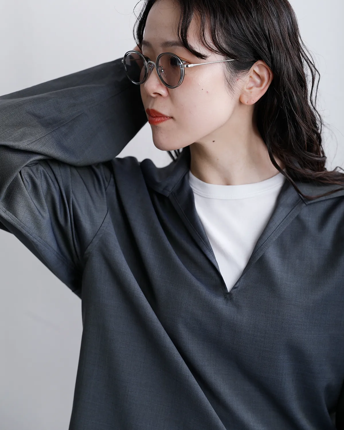 ウールトロスキッパーシャツ 物撮り画像