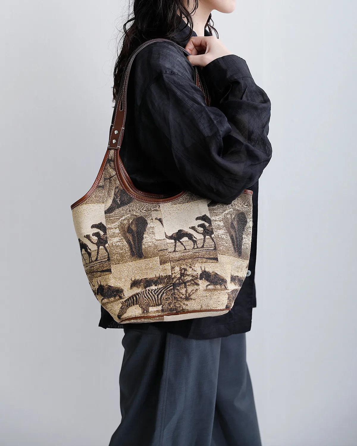 バケットトートバッグ 物撮り画像