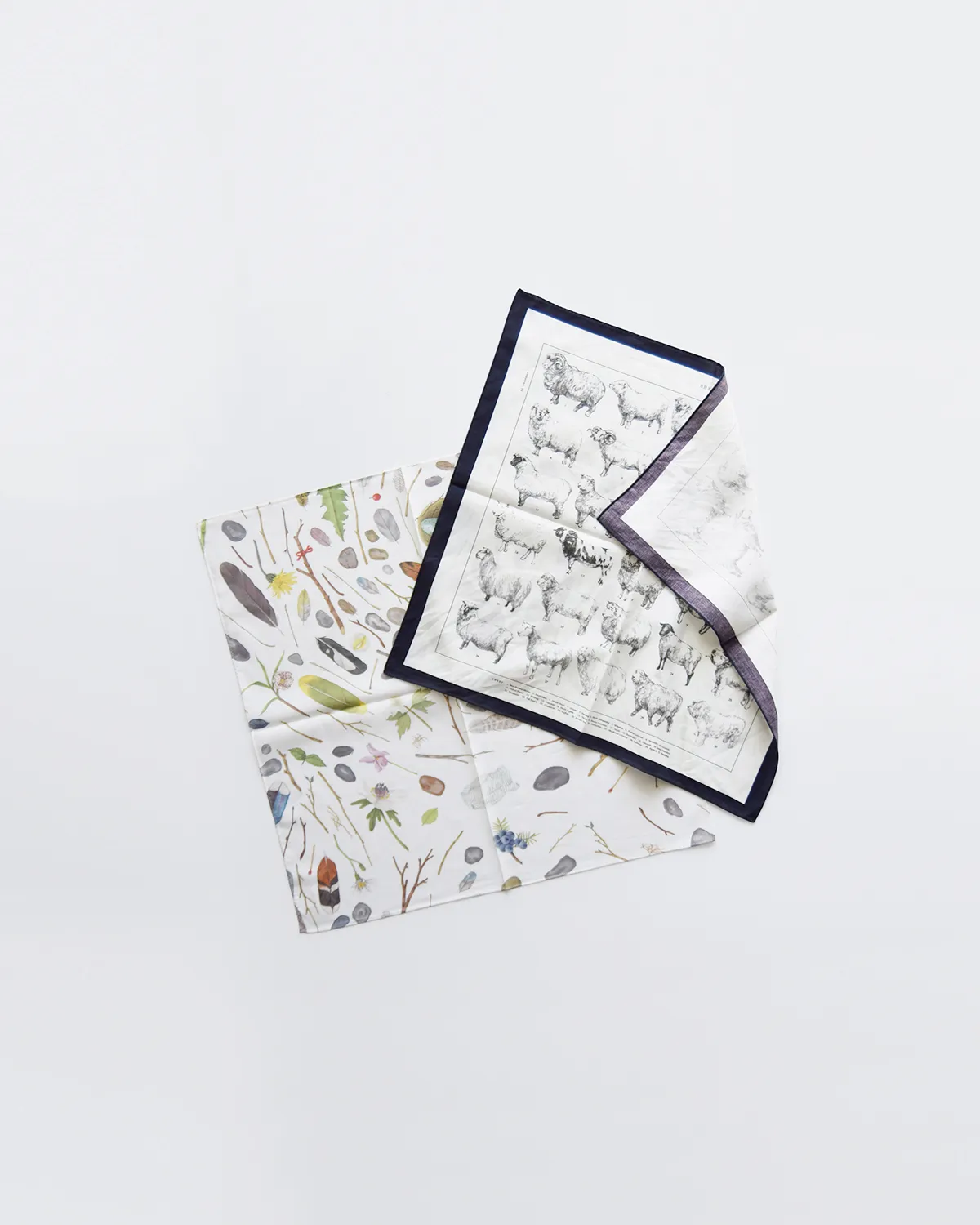 コットンシルクハンカチーフ 着用画像