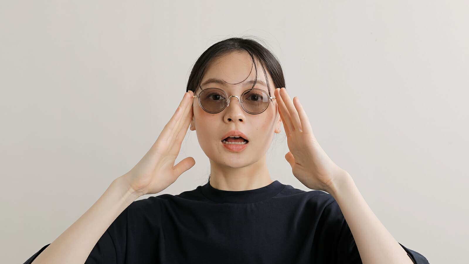 ciqi / UVカット コンビフレームサングラス“Herbie” 