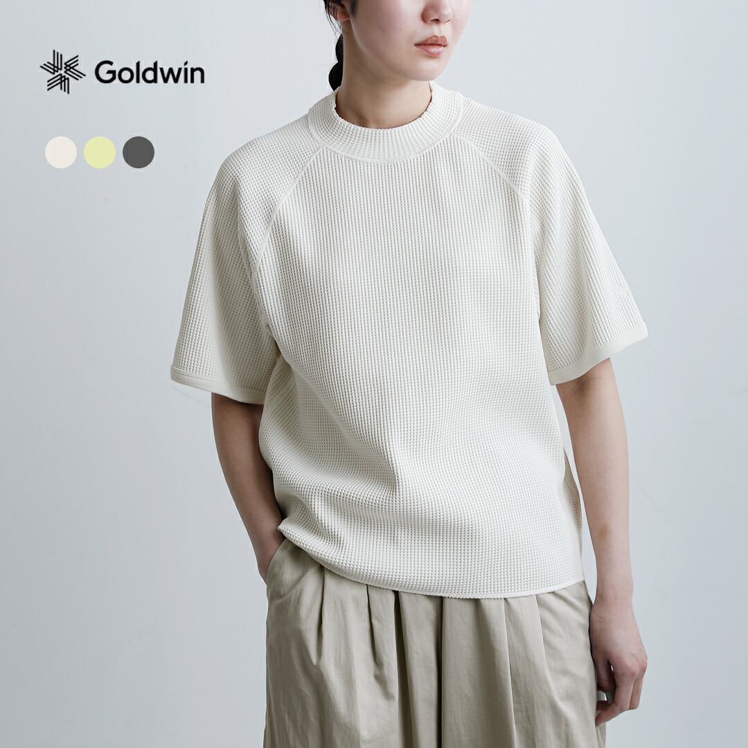 GOLDWIN ゴールドウイン ワッフル ライト モックネック Tシャツ WF Light Mock Neck T-shirt glw66154 レディース 2026ss新作 春夏