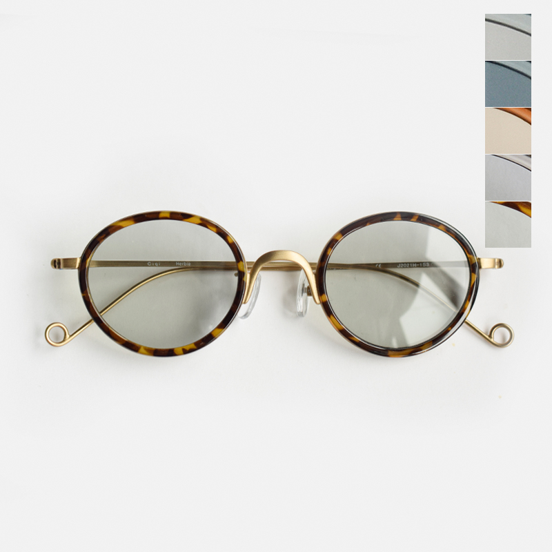 Ciqi シキ Herbie ハービー サングラス UVカット コンビフレーム 眼鏡 herbie-6000 レディース 女性 おしゃれ 眼鏡 ケース付き プレゼント ギフト